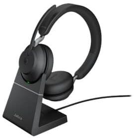 Jabra Evolve2 65 Ms Duo- Flere Varianter (Sertifisert For: Uc, Mono / Duo: Duo, Usb A Eller C: Usb A, Ladestand: Med Ladestand)