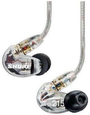 Shure Se215 Lydisolerende Øreplugger Gjennomsiktig (Clear) Finish