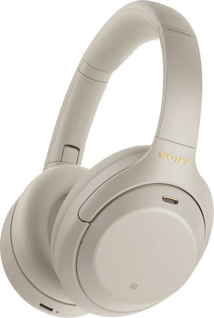 Sony Wh-1000xm4 Trådløse Hodetelefoner, Sølv