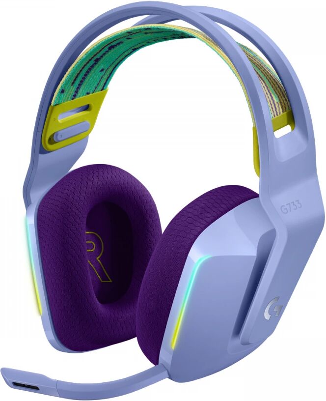 Logitech G733 Lightspeed Trådløst Headset - Lilac