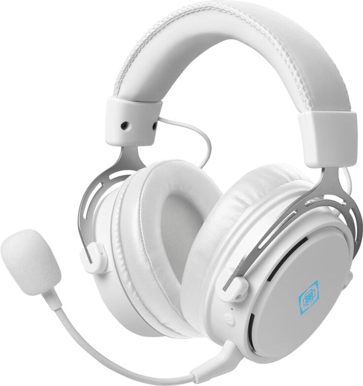 Deltaco Gaming WH90 Trådløs Gaming Headset White Line