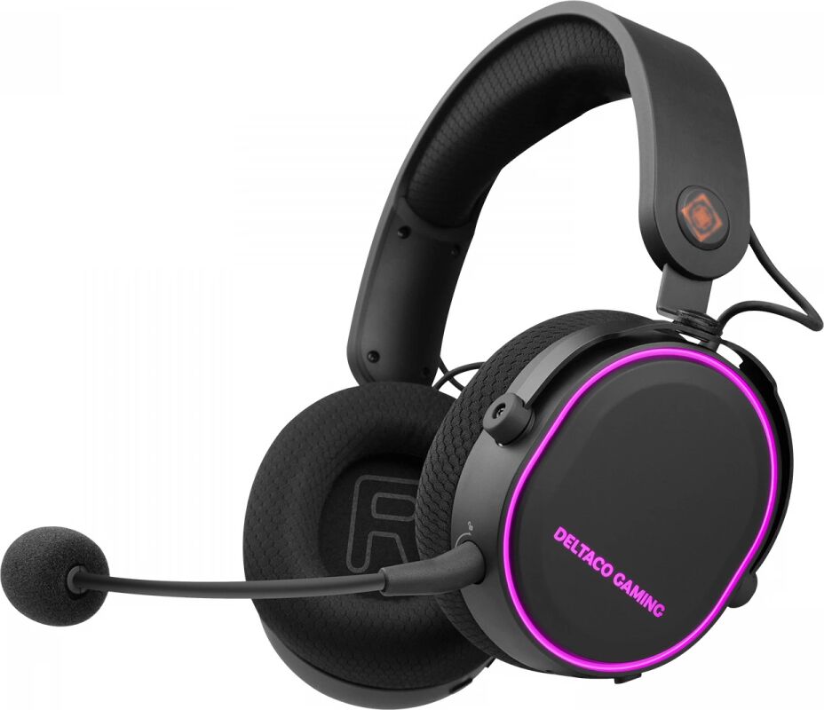 Deltaco Gaming DH420 Trådløs RGB Gaming Headset - Svart