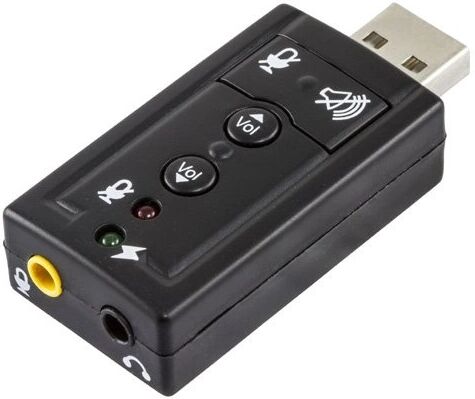 Deltaco USB Lydkort 7.1 2x 3.5mm