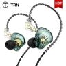 TRN-Fone de Ouvido Dinâmico In-Ear Drive  Monitor HiFi Bass Metal  MT1  X7  VX  TA1  BA15  ST1  1DD