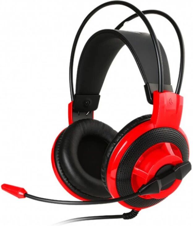 MSI ds501 headset gaming preto/vermelho