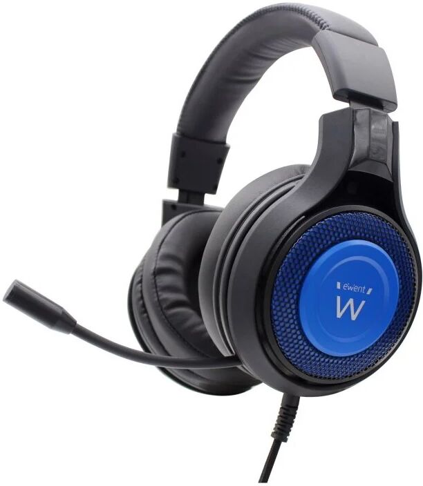 Ewent pl3322 headset gaming preto/azul