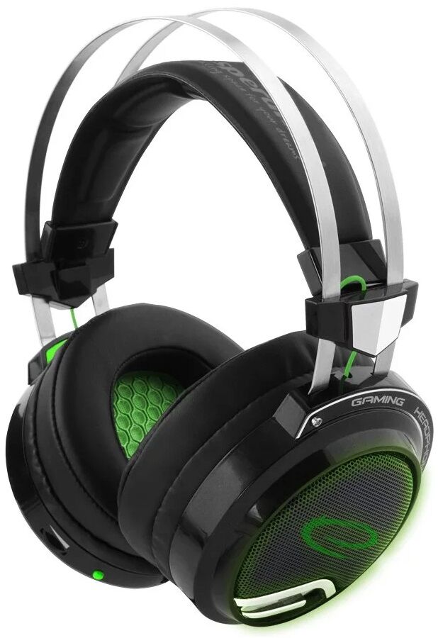 Esperanza Auscultadores Headset Gaming 7.1 Surround C/ Vibração (preto/verde) - Esperanza
