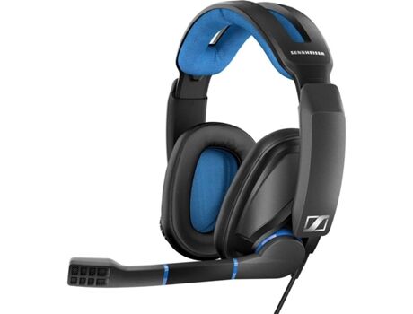 Sennheiser Auscultadores Gaming GSP 300 (Com fio - Noise Canceling - Com Microfone - Azul)