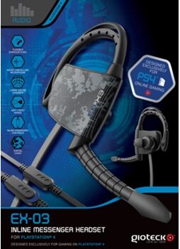 Gioteck Auricular Gaming EX-03 Inline Messenger