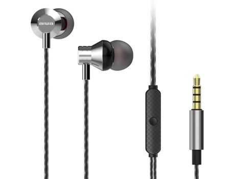 Aiwa Auriculares Com Fio Estm-50Sl (In Ear - Cinzento)