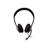 V7 HU521-2EP Headset Headset Headset Headset Svart, Silver Headset (Call Center/Kontor, Headaural, pannband, svart, silver, knapp, RoHS, CE, FCC)