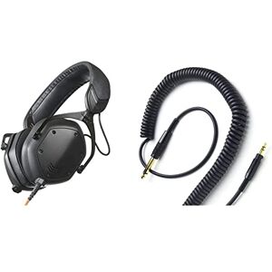 V-Moda Crossfade M-100 Master Over-Ear Noise-Isolating Headphone,Matte Black & Coilpro Extended Cable (Black)