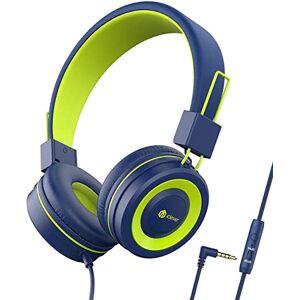 iClever Kids Headphones Boys, Childrens Headphones on Ear, 85/94dB Volume Limited, Stereo Sound, Foldable, Untangled Wires, 3.5mm Jack for School Travel