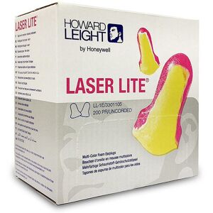 Howard Leight 3301105 Laser Lite Disposable Uncorded Ear Plugs SNR 35dB