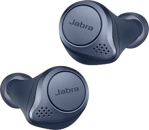 Refurbished: Jabra Elite Active 75T Wireless Charging Earbuds - Navy Blue, B