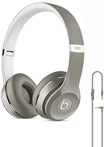 Refurbished: Beats By Dr.Dre Solo2 On-Ear (Wired) - Silver, C