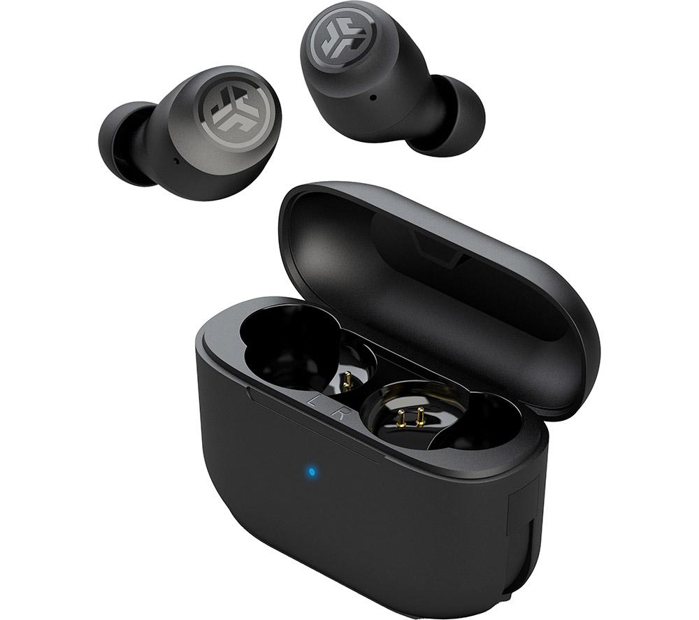 JLAB J BUDDIES GO Air POP Wireless Bluetooth Earbuds - Black, Black