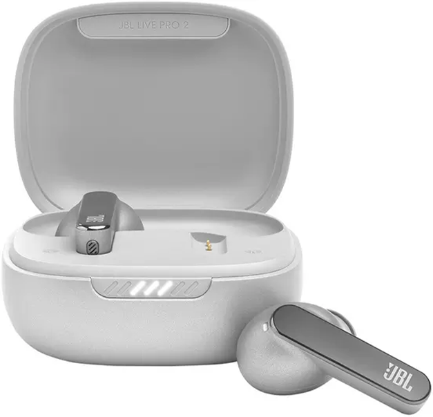 JBL Live Pro 2 TWS Bluetooth Earbuds - Silver