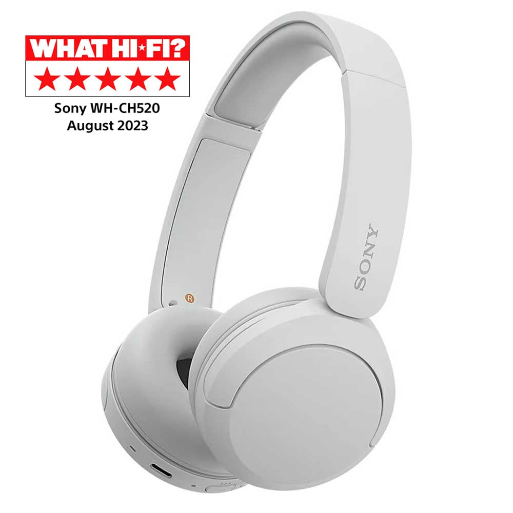 Sony WH-CH520W Wireless Headphones - White
