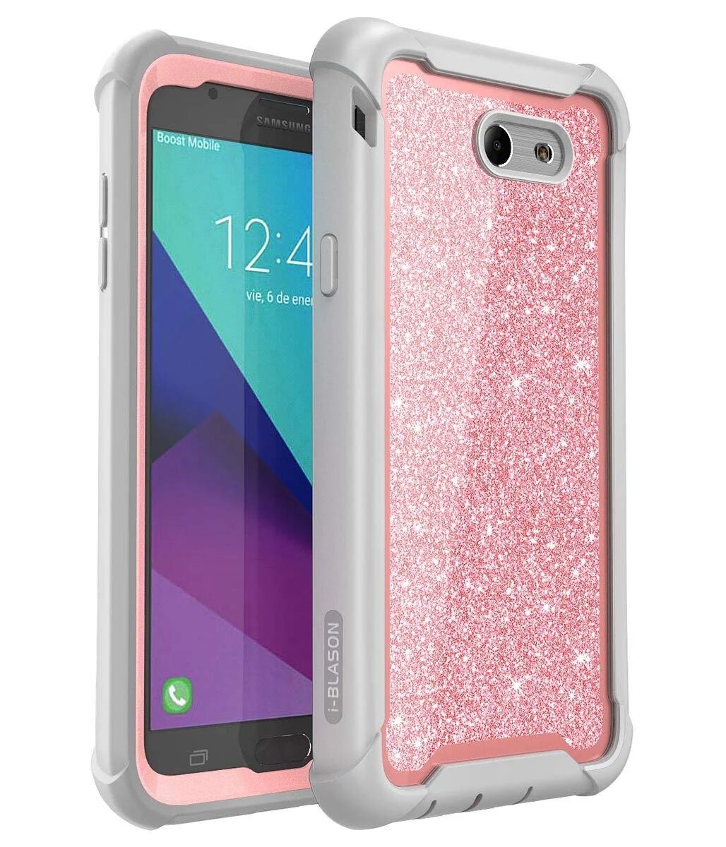 i-Blason Galaxy J7 (2017) Ares Case - Glitter Pink