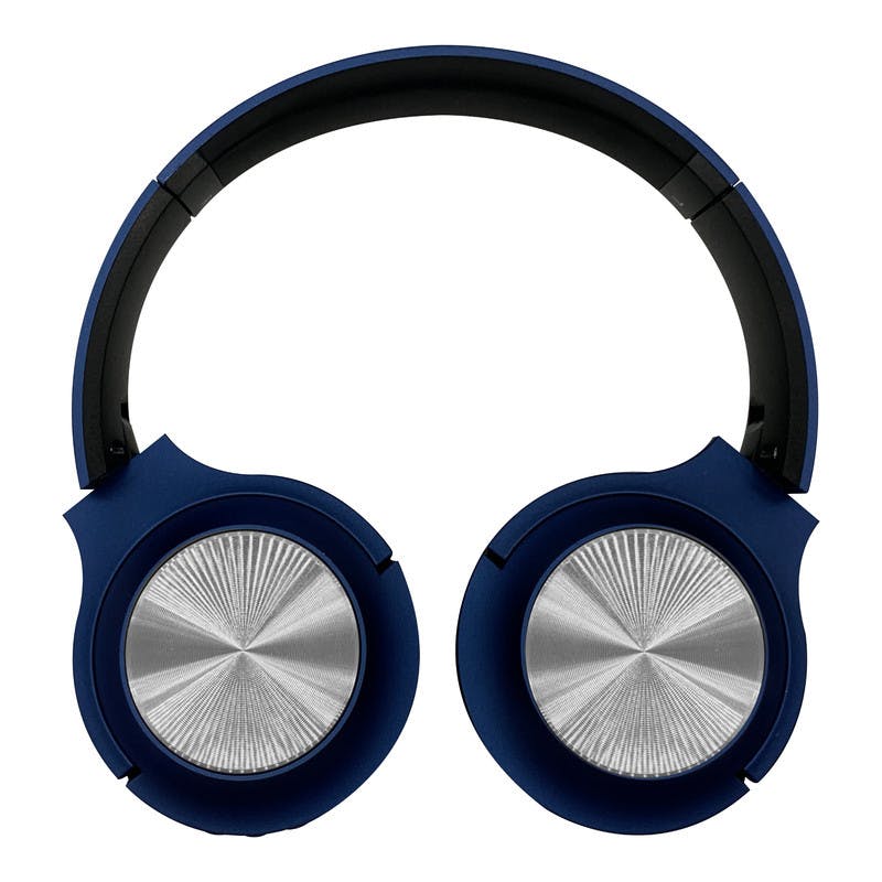 Wireless Over-Ear Headphones - Navy/Chrome  3.5mm  SD Card