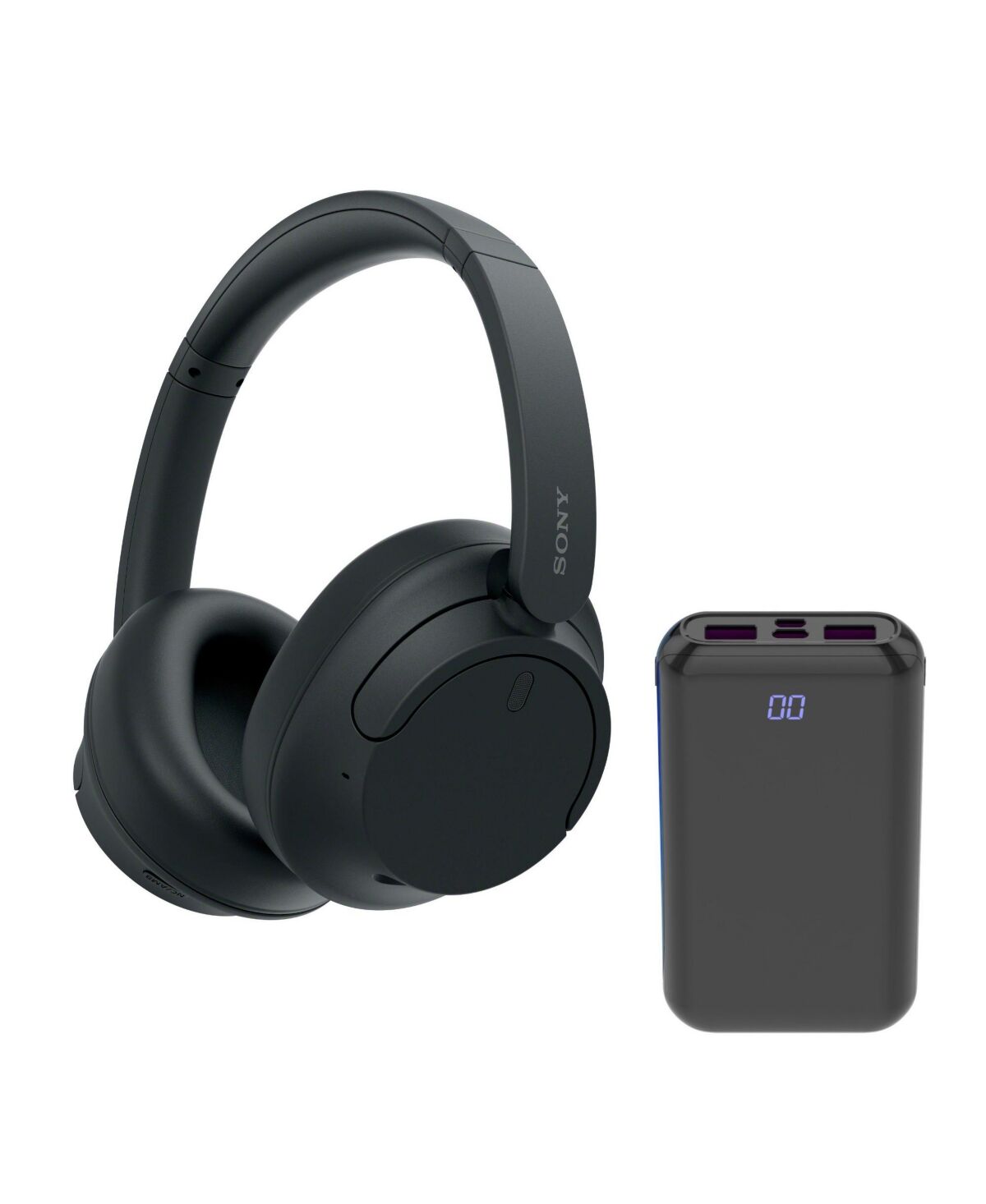 Sony WHCH720N Wireless Over the Ear Noise Canceling Headphones (Black) Bundle - Black