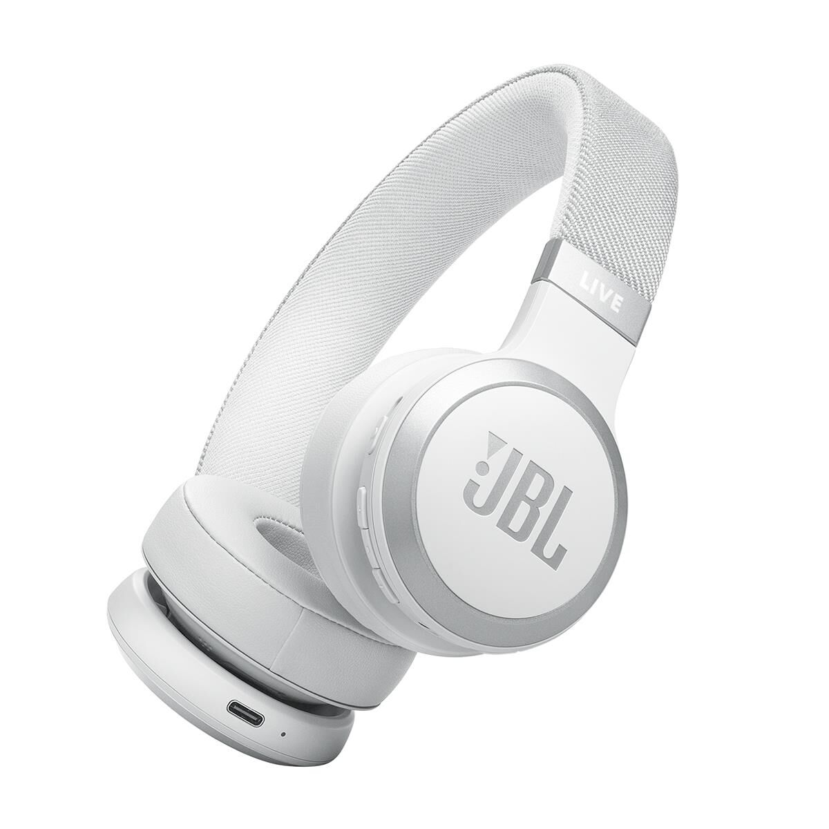 JBL Live 670NC Wireless True Adaptive Noise Cancelling On-Ear Headphones White