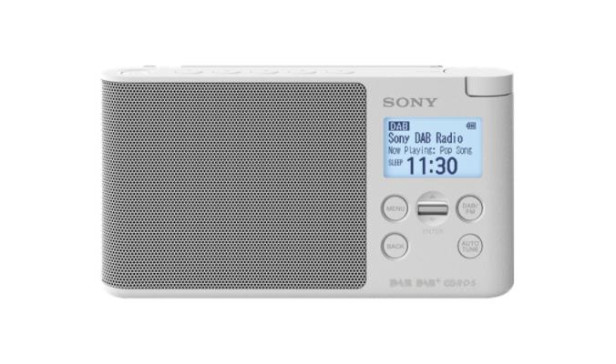 Sony XDR-S41D Portatile Digitale Bianco