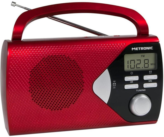 Metronic 477201 radio Portatile Digitale Rosso