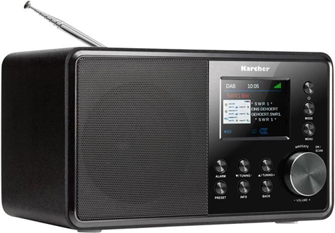 Krcher Karcher DAB 3000 DAB+ Radio da tavolo AUX Nero