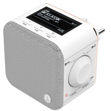 Hama DR40BT-PlugIn radio Portatile Analogico e digitale Bianco