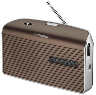 Grundig GRN1550 Music60 Radio, Marrone/Argento