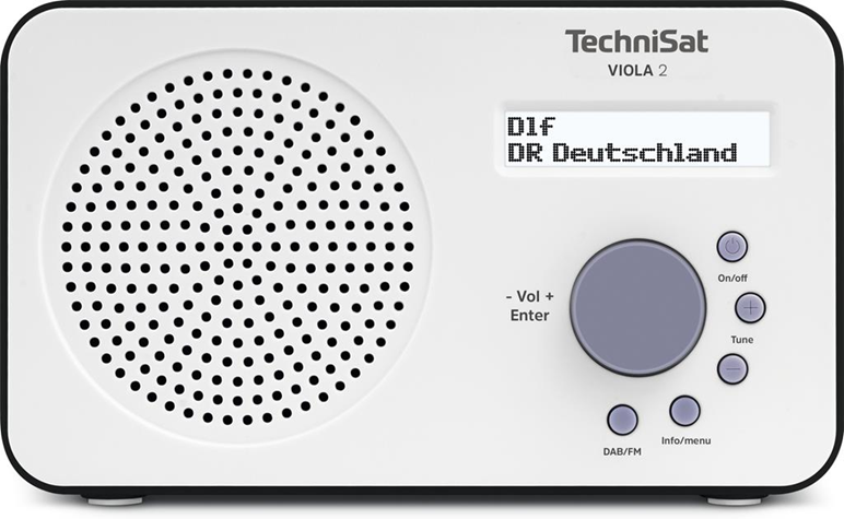 TechniSat 0000/3906 radio Portatile Digitale Nero, Bianco