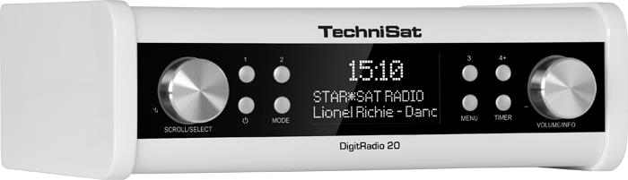 TechniSat DigitRadio 20 Portatile Analogico e digitale Bianco radio