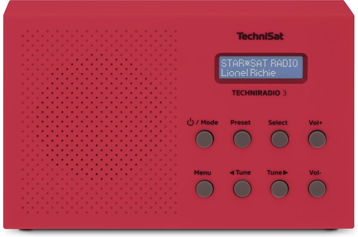 TechniSat TechniRadio 3 radio Portatile Analogico e digitale Rosso