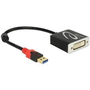 DeLOCK 62737 0.2m DVI-I Nero cavo e adattatore video