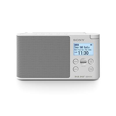 Sony XDR-S41D radio digitale portatile, con DAB+,FM, 87.5 - 108 MHz, 174.928 - 239.2 MHz, Auto tuning, bianco