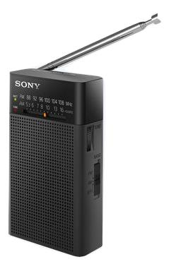 Sony ICF506 radio portatile, AM,FM, 119.1 mm, 38.1 mm, 69.5 mm, 189.9 g, nero