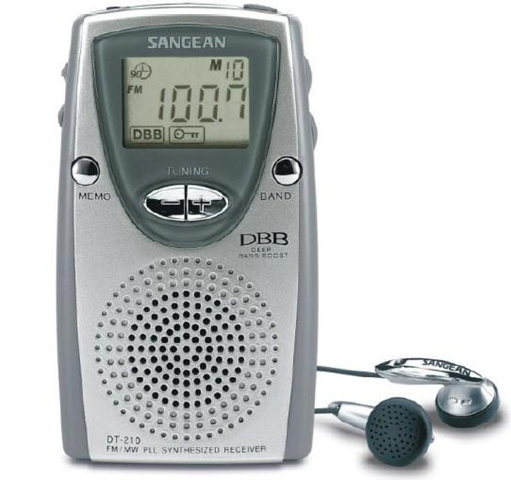 Sangean DT-210 Pocket Radio Personale Digitale radio