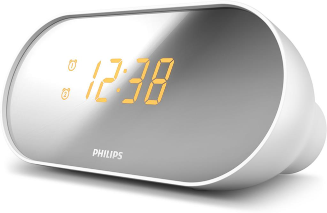 Philips AJ2000/12 Orologio Digitale Bianco radio