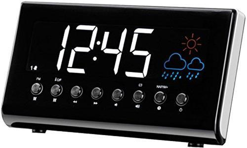 Denver CR EP-718Orologio Radio (sveglia, PLL Radio FM, display 3,5cm (1,4pollici), previsioni meteo, temperatura interna)