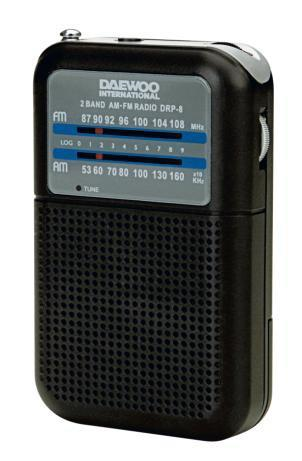 Daewoo DRP-8 radio Personale Analogico Nero