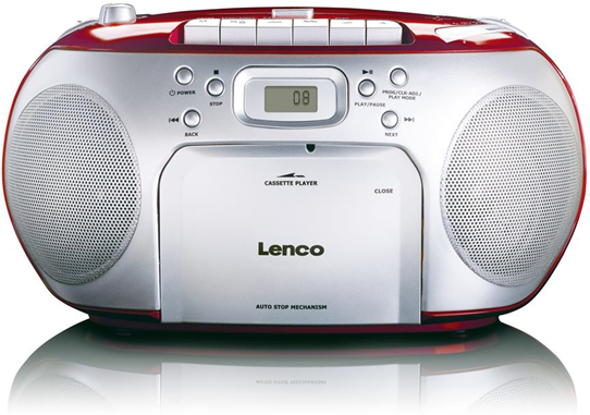 Lenco SCD-42 Rosso, Argento radio CD