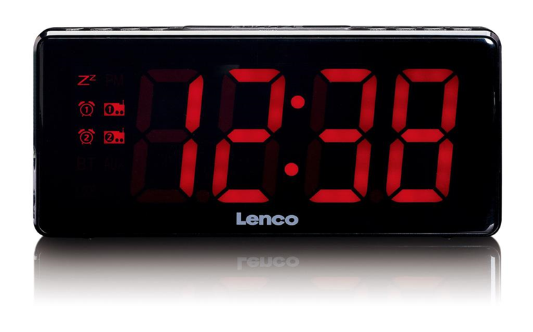 Lenco CR-30 radio Orologio Analogico Nero