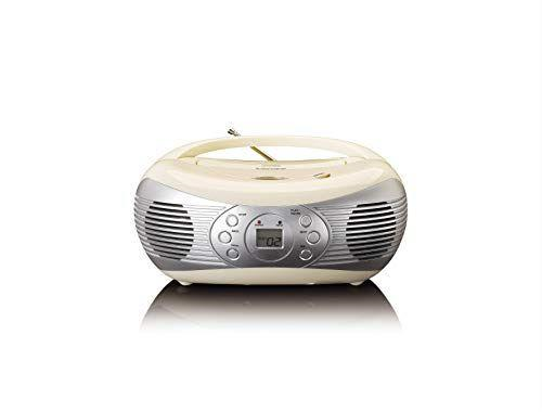 Lenco SCD 12 cream Stereo Fm Radio con Lettore Cd