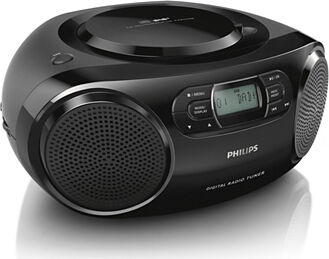 Philips Azb500/12 Boombox Radio Stereo Lettore Cd Radio Dab+ Fm Registratore Colore Nero - Azb500/12