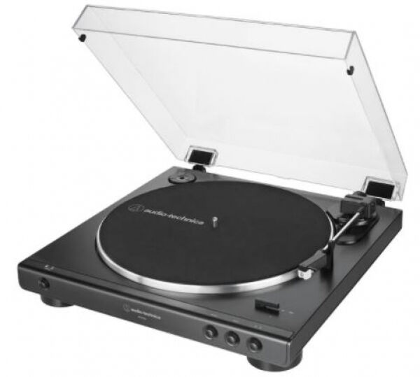 Technica Audio-Technica AT-LP60XBK - Stereo-Plattenspieler mit Riemenantrieb - Schwarz