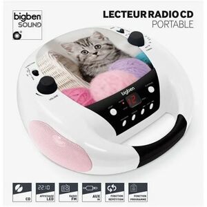 Bigben - Interactive CD52CATS3 CD-Player Tragbarer CD-Player Mehrfarbig