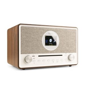 Lucca Internet Radio with DAB+ and CD Player Wood TILBUD NU