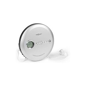 ONECONCEPT CDC 100 BT Discman Lecteur CD portable anti-chocs - batterie rechargeable + écouteurs - argent - Publicité